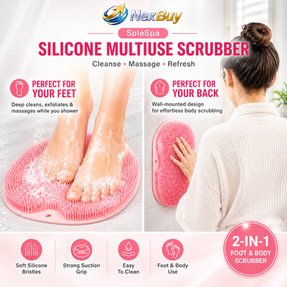 SoleSpa 2-in-1 Foot & Body Silicone Scrubber